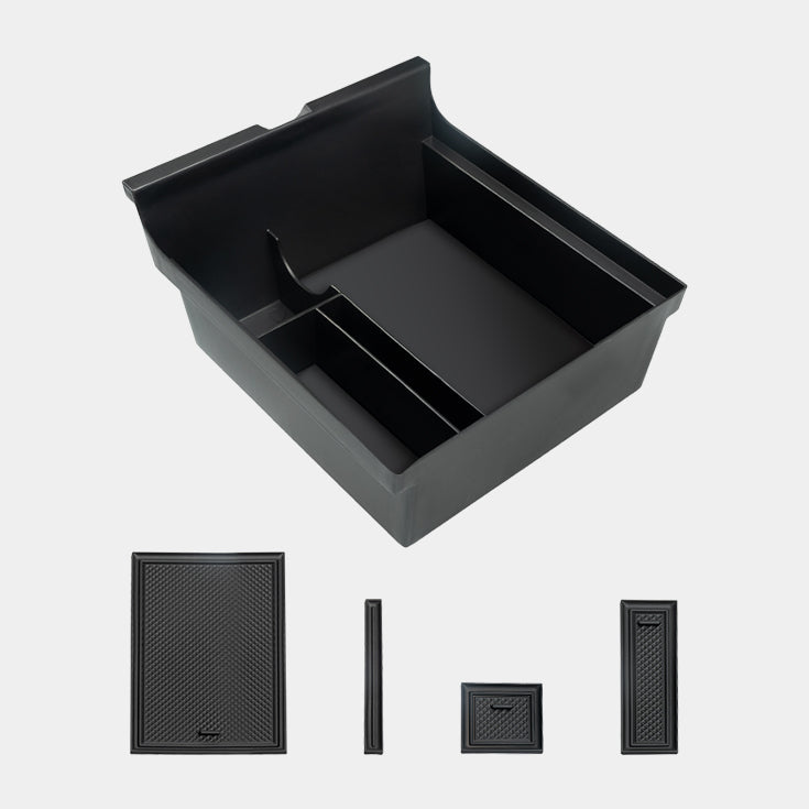 Center Console Organizer Storage Box for Tesla Model 3/Y 2021-2023 Rubber