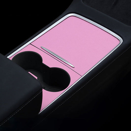 Center Console PVC Wraps Kit for Tesla Model 3/Y Matte Pink
