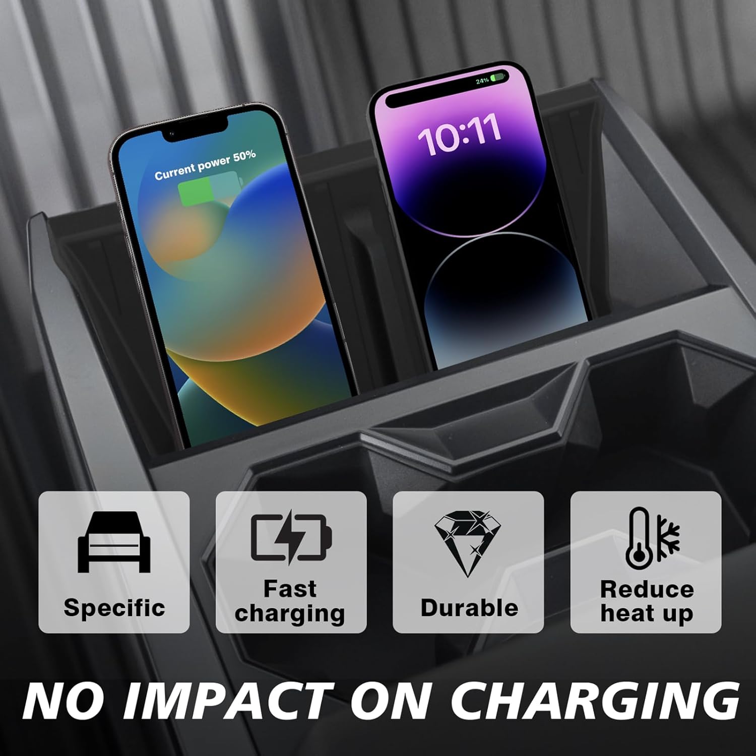 Center Console Screen Dash Organizer For Tesla Cybertruck 2024