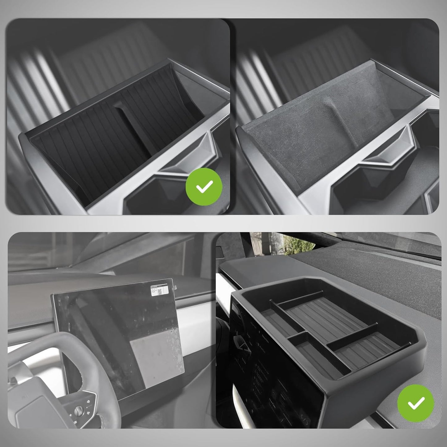 Center Console Screen Dash Organizer For Tesla Cybertruck 2024