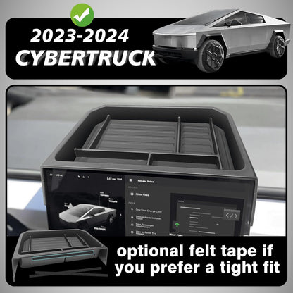 Center Console Screen Dash Organizer For Tesla Cybertruck 2024