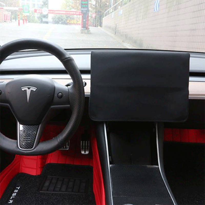 Center Console Screen Protection Cover for Tesla Model 3/Y Black