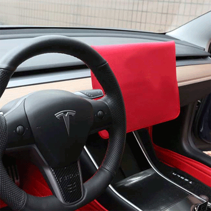 Center Console Screen Protection Cover for Tesla Model 3/Y Red