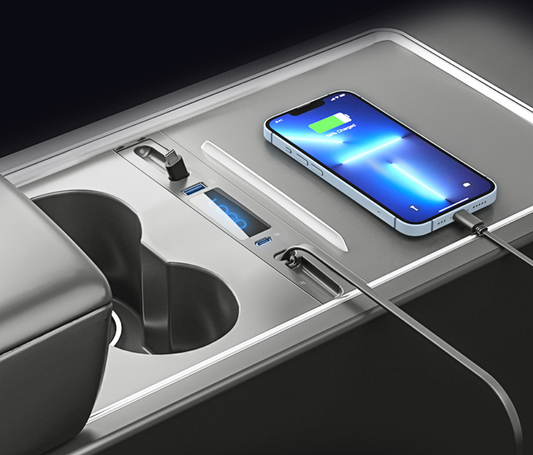 Center Console USB HUB for Tesla Model 3/Y 2021-2023