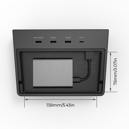 Center Console USB Hub Docking Station for Tesla Model 3