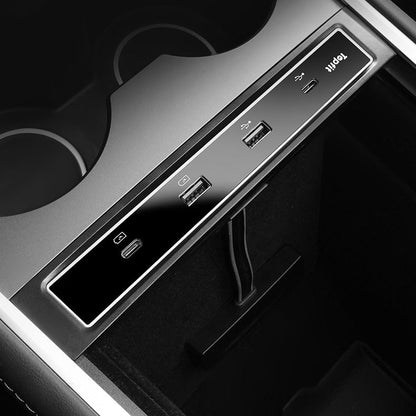 Center Console USB Hub Docking Station for Tesla Model 3 Y