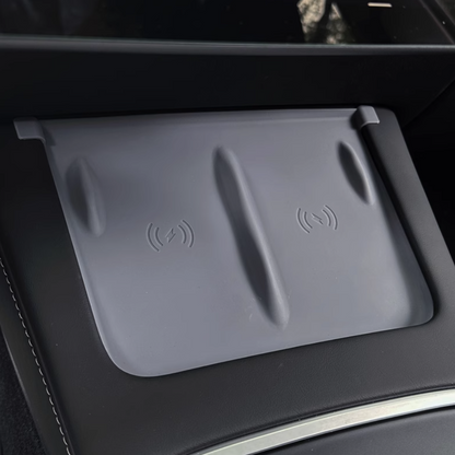 Center Wireless Charging Pad for Tesla Model 3/Y 2021-2023 Grey