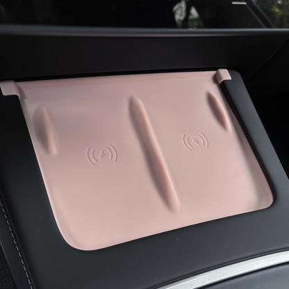 Center Wireless Charging Pad for Tesla Model 3/Y 2021-2023 Pink