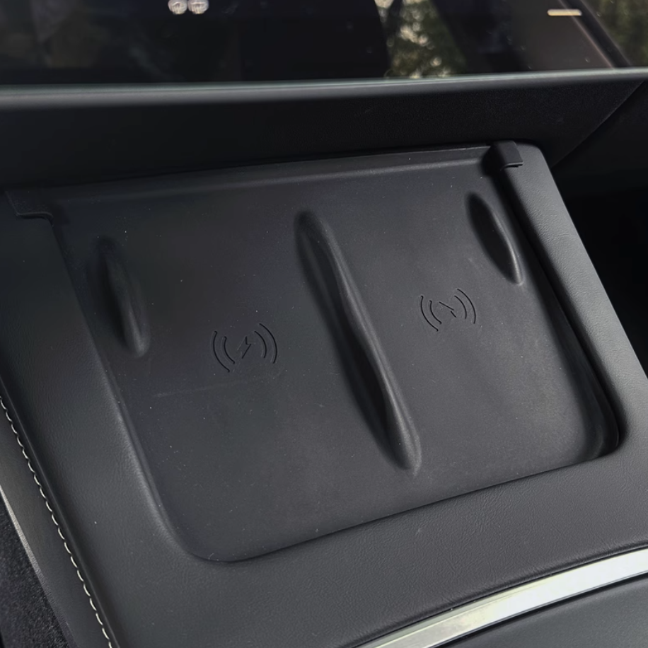 Center Wireless Charging Pad for Tesla Model 3/Y 2021-2023 Black