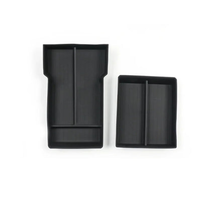 Center Console & Armrest Box Underneath Storage Tray for Tesla 2024 Model 3 Highland Full Set (Center Console & Armrest Box) Black