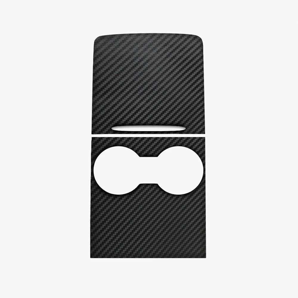 Model 3 & Y Center Console Cover (Carbon Fiber Pattern ABS) (Gen.2) for Tesla(2021-2023) Matte Carbon Fiber