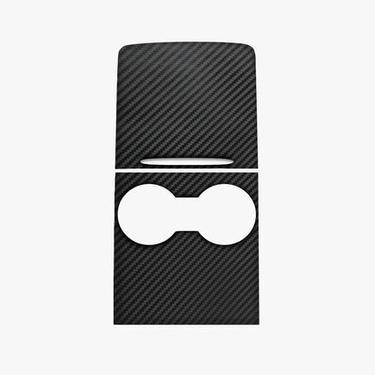 Model 3 & Y Center Console Cover (Carbon Fiber Pattern ABS) (Gen.2) for Tesla(2021-2023) Matte Carbon Fiber