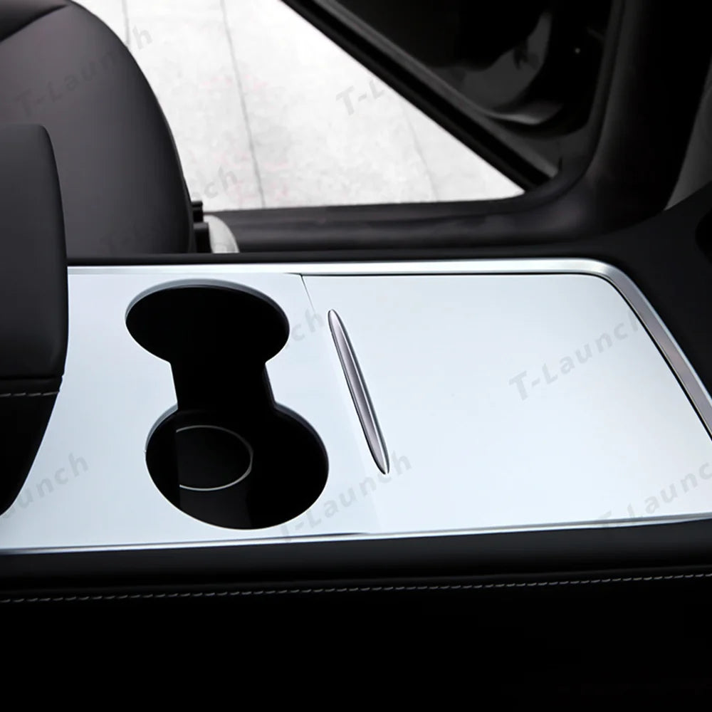 Model 3 & Y Center Console Cover (Carbon Fiber Pattern ABS) (Gen.2) for Tesla(2021-2023)