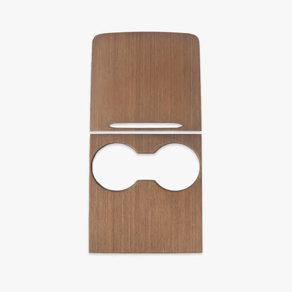 Model 3 & Y Center Console Cover (Carbon Fiber Pattern ABS) (Gen.2) for Tesla(2021-2023) Faux Wood