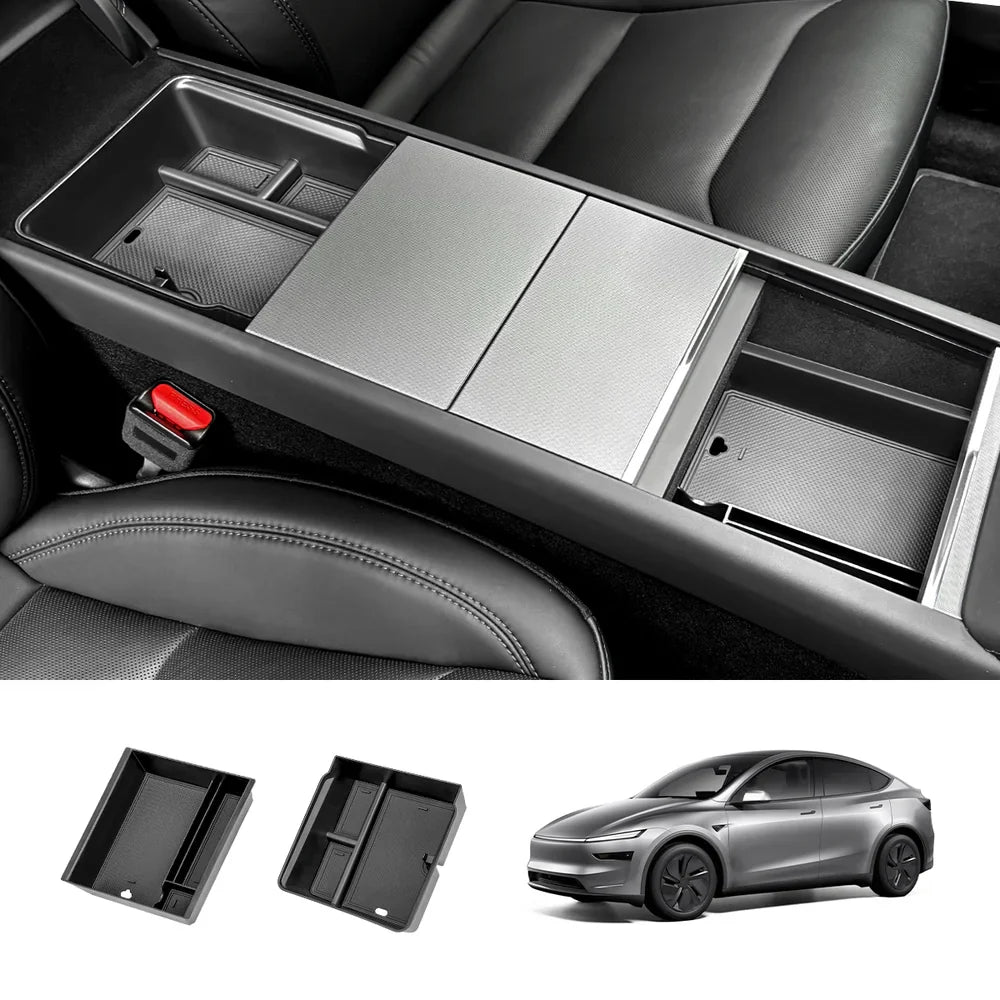 Center Console Organizer and Armrest Box for Tesla Model Y Juniper 2025+ Console + Armrest Set