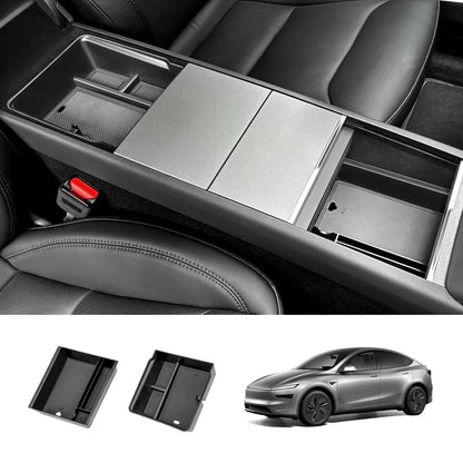 Center Console Organizer and Armrest Box for Tesla Model Y Juniper 2025+ Console + Armrest Set