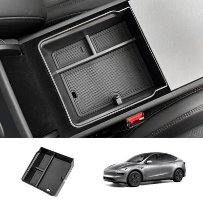 Center Console Organizer and Armrest Box for Tesla Model Y Juniper 2025+ Armrest Box Storage Box