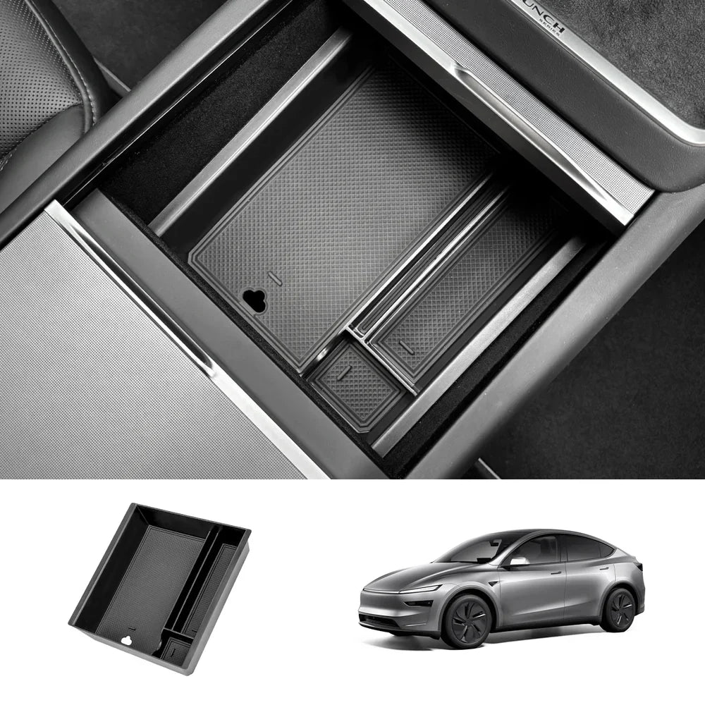Center Console Organizer and Armrest Box for Tesla Model Y Juniper 2025+ Central Control Storage Box