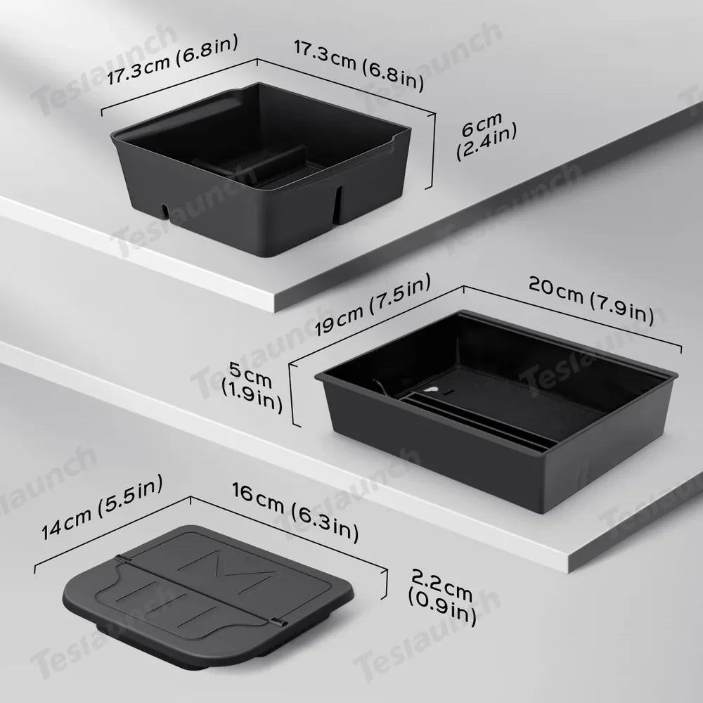 Center Console Organizer and Armrest Box for Tesla Model Y Juniper 2025+