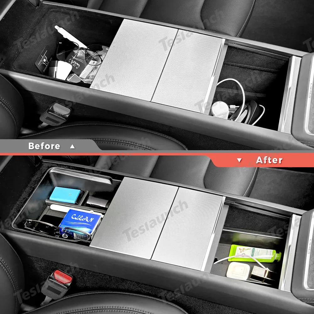 Center Console Organizer and Armrest Box for Tesla Model Y Juniper 2025+