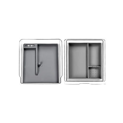 Center Console Storage Box Organizer for Tesla 2024 Model 3 Highland Full Set (Center Console & Armrest Box) Grey