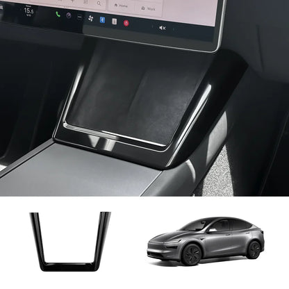 Center Console Wireless Charging Trim (ABS) for Tesla Model Y Juniper 2025+ Glossy Black