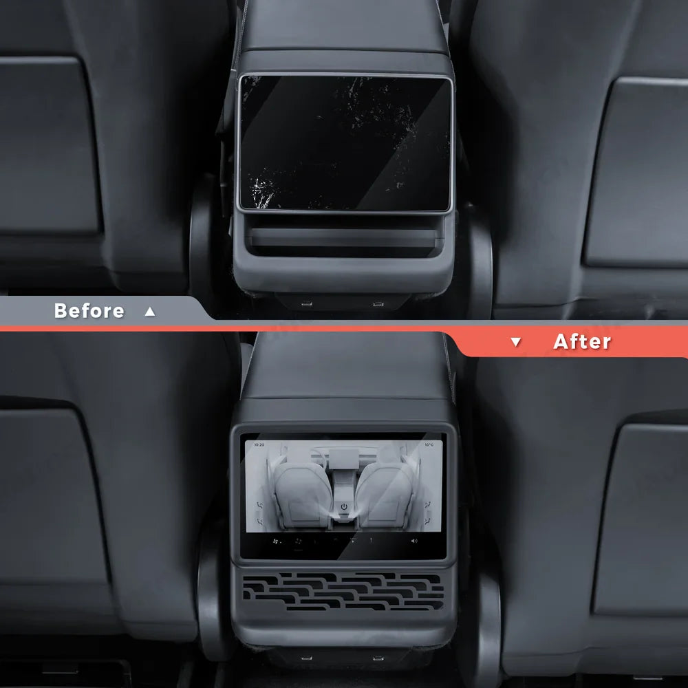 Integrated Tempered Glass Screen Protector with Frame for Tesla Model 3 Highland 2024+