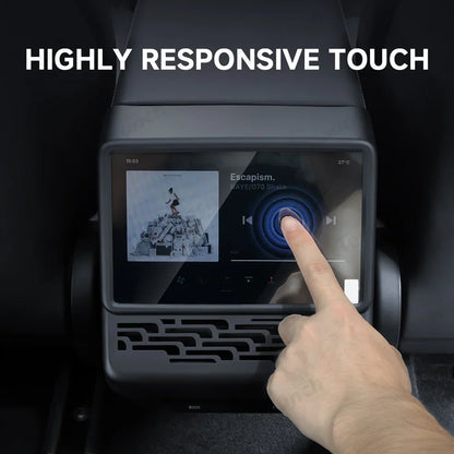 Integrated Tempered Glass Screen Protector with Frame for Tesla Model 3 Highland 2024+