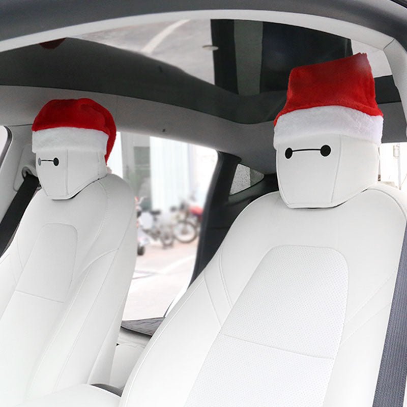 Christmas hat Headrest for Tesla Model 3/S/Y/X