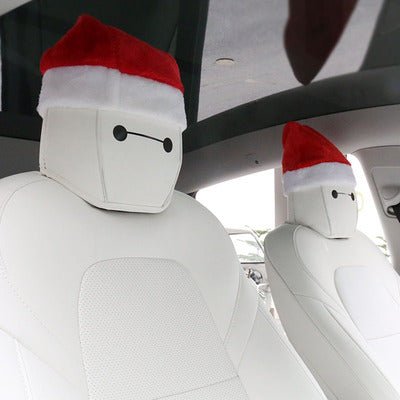 Christmas hat Headrest for Tesla Model 3/S/Y/X