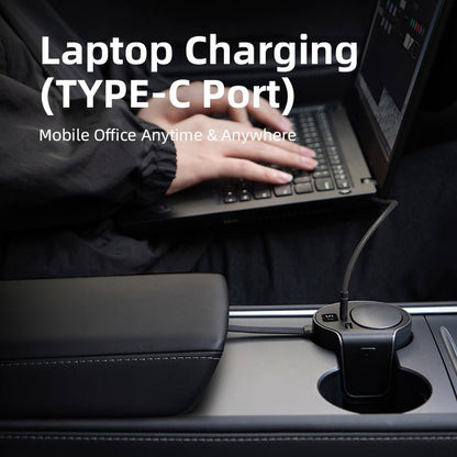 Cigarette Lighter hub adapter for Tesla Model 3/Y 2021-2023