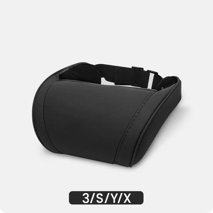 Cotton Filled Neck Support Leather Pillows Headrest For Tesla Model S 3 X Y