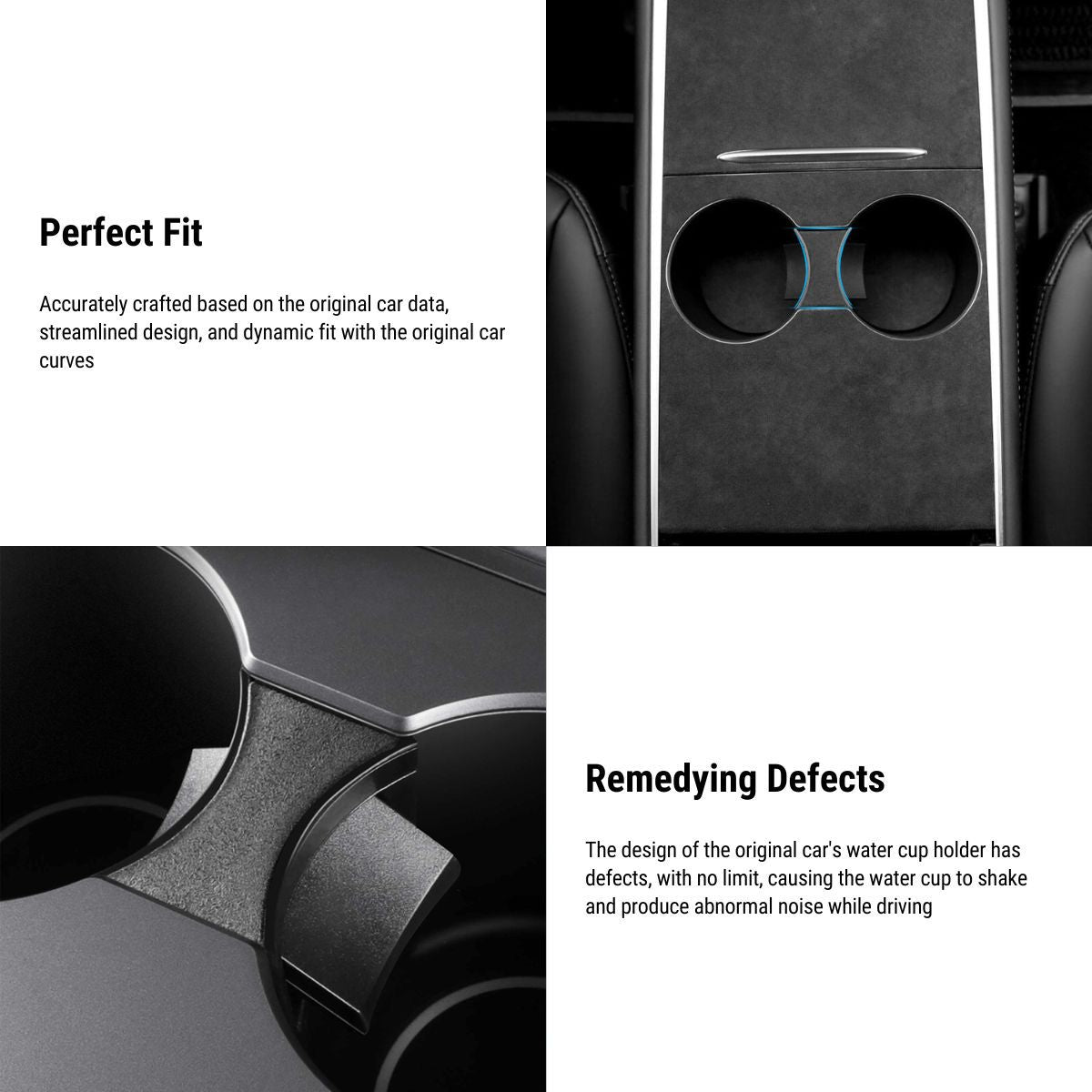 Cup Holder Shifter Card Slot Limiter for Tesla Model 3/Y 2021-2023