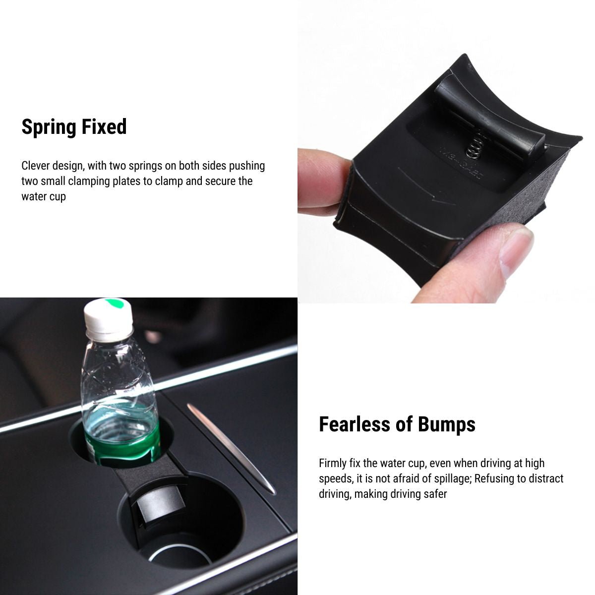 Cup Holder Shifter Card Slot Limiter for Tesla Model 3/Y 2021-2023