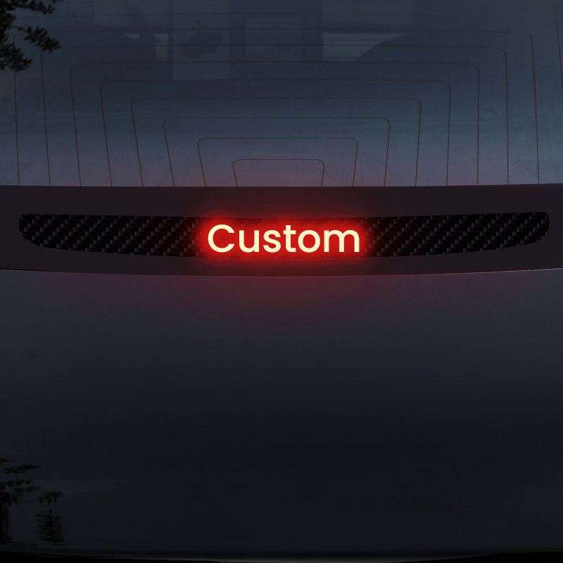 Customized PVC Brake Projection Board for Tesla Model 3/Y I. Custom (Within 7 letters) Model 3