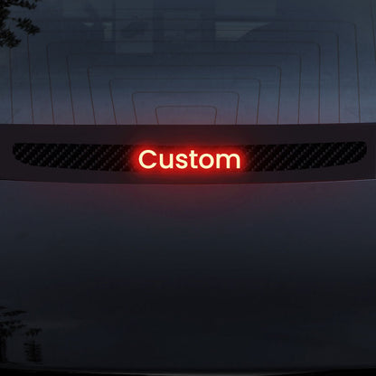 Customized PVC Brake Projection Board for Tesla Model 3/Y I. Custom (Within 7 letters) Model 3