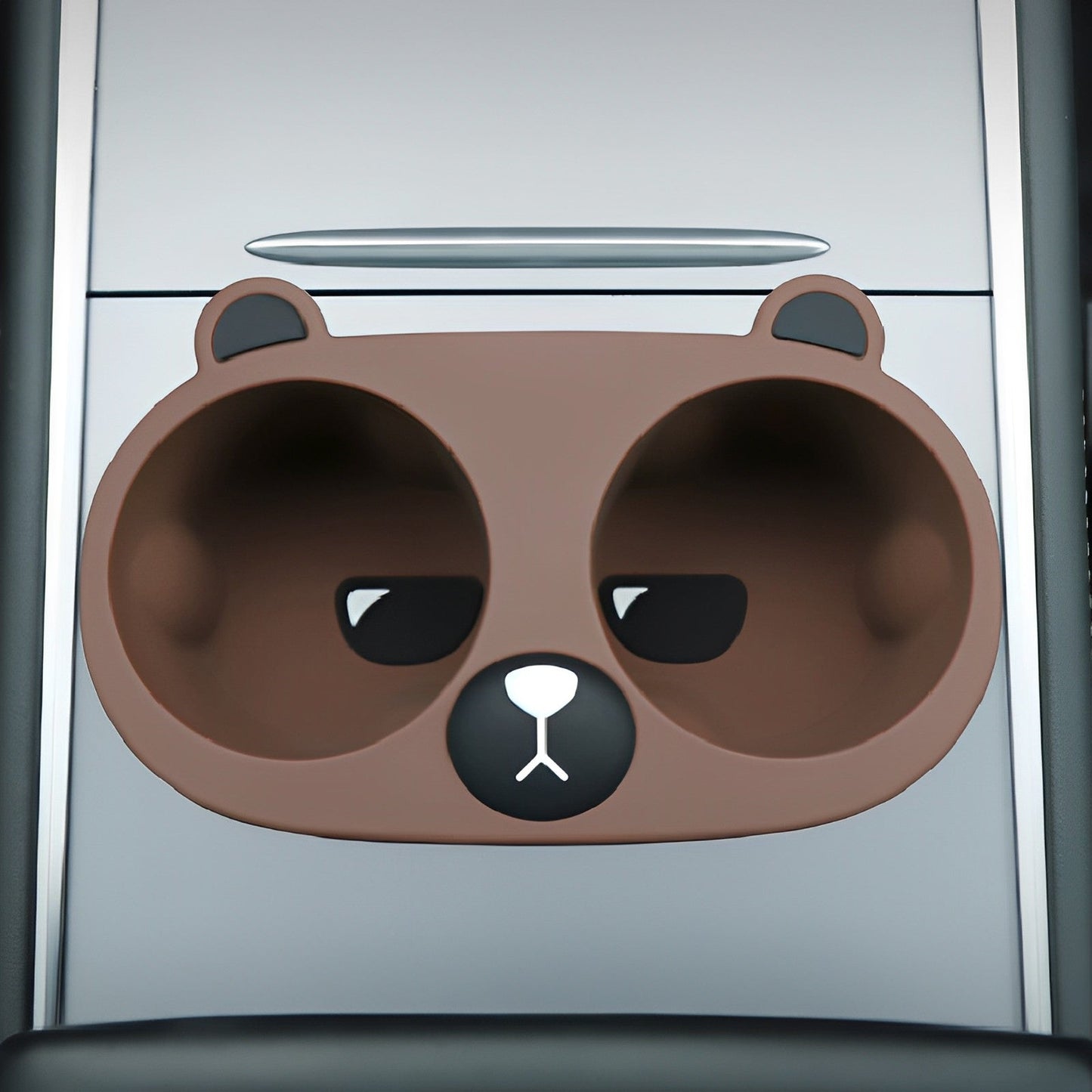 Cute Cat Central Control Cear Cater Cup Colder For Tesla Model3/Y