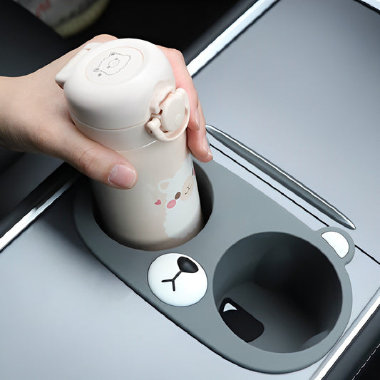 Cute Cat Central Control Cear Cater Cup Colder For Tesla Model3/Y