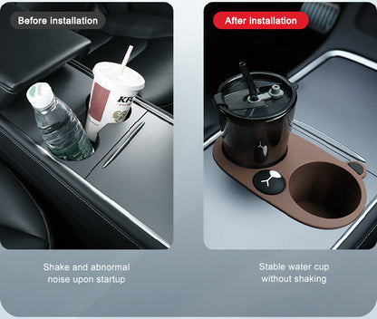 Cute Cat Central Control Cear Cater Cup Colder For Tesla Model3/Y