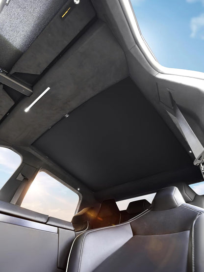 Front Windshield Sunshade with Visor for Tesla Cybertruck Cybertruck-Roof Sunshade-Black