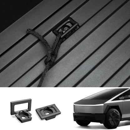 Rear Trunk Multi-Function L-Track Combination Equipment Kit for Cybertruck D-Rings 2 PCS