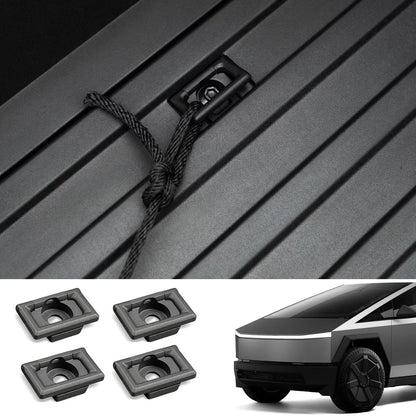 Rear Trunk Multi-Function L-Track Combination Equipment Kit for Cybertruck D-Rings 4 PCS