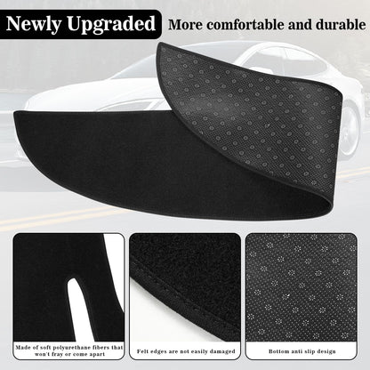 Model 3/Y Flannel Dashboard Cover Frontwith Heat Insulation for Model 3 and Model Y (2017-2023)