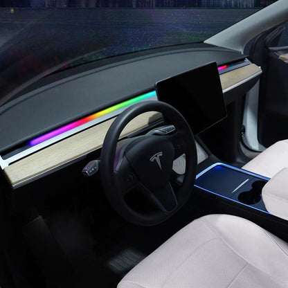 Dashboard Streamer Ambient Light For Telsa Model 3 Y