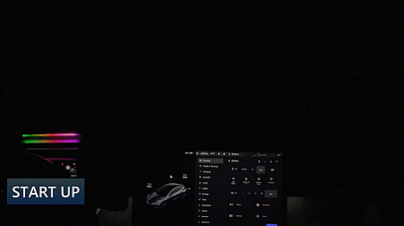 Dashboard Streamer Ambient Light For Telsa Model 3 Y