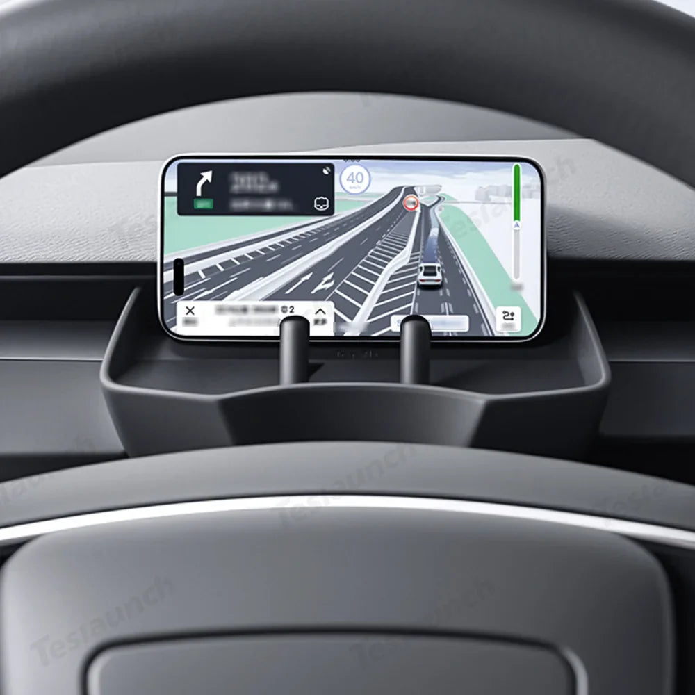 Dashboard Storage Tray & Multi-Use Holder for Tesla Model Y Juniper 2025+/Model 3 Highland 2024+