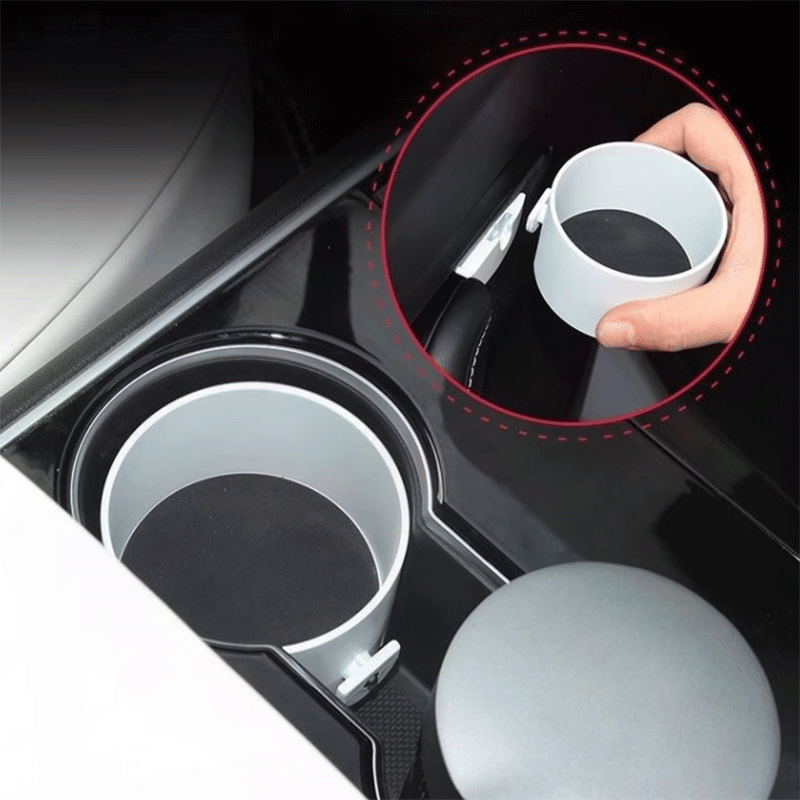 Door Cup Holder Storage Box Ashtray for Model 3 Model Y 2021-2023 2024