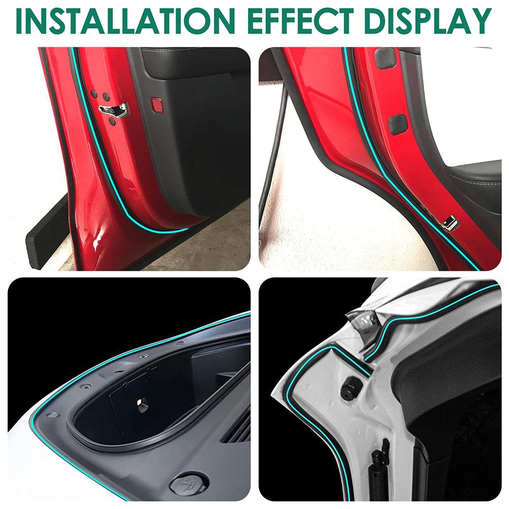 Door sound insulation rubber sealing strips for Tesla model 3/Y