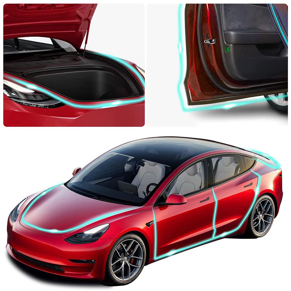 Door sound insulation rubber sealing strips for Tesla model 3/Y