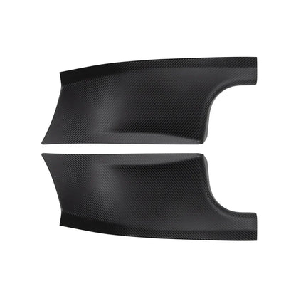Model Y Built-in Door Sill Protector / Rear Inner Door Leather Pad Accessories (2 Pcs) for Tesla(2020-2024) Matte Carbon Pattern (ABS)